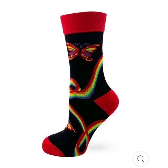 Women's Colorful Crew Socks - Picture 3 of 4